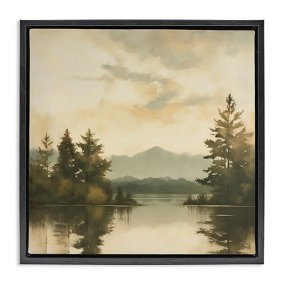 Soft Beige Mountain Scenery