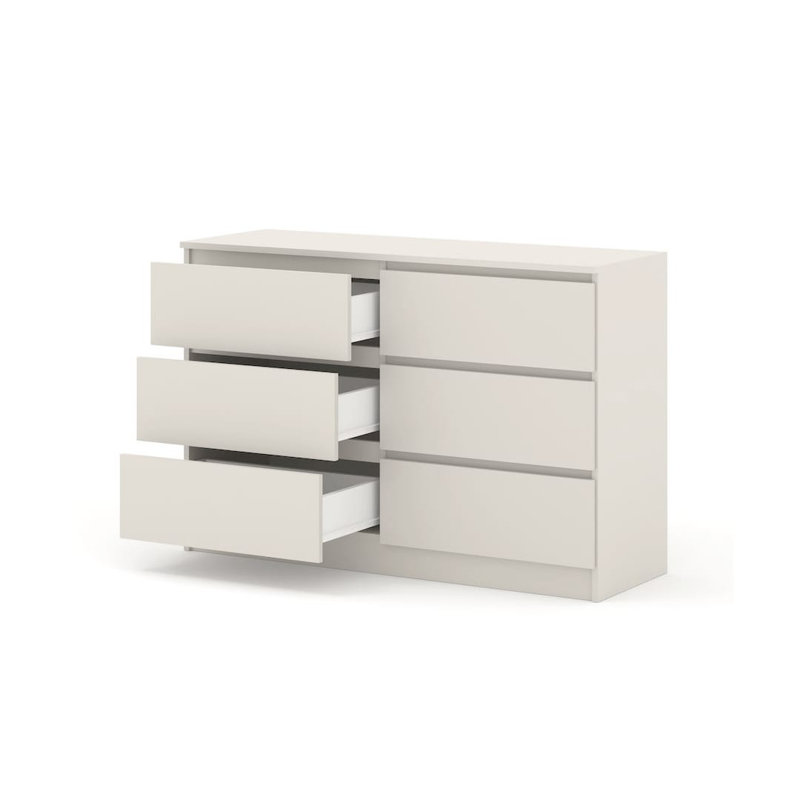 Tarius 120cm W Chest of Drawers, Cashmere/Oak Mauvella