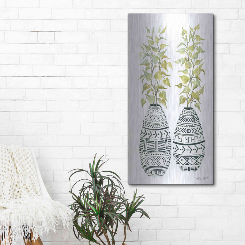 "Vase en tissu II" par Cindy Jacobs, H 48 po x l 24 po