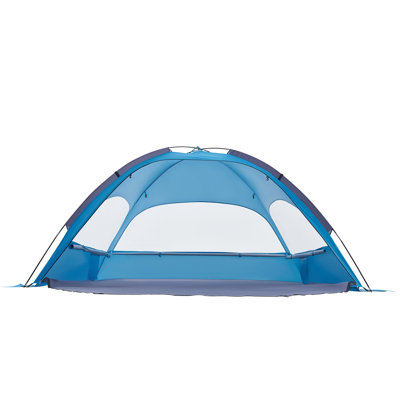 Beach Tent Sun Shelter for 3 People, UPF 50+ Sun Protection, Portable Canopy with Carry Bag & Sand Pockets, Lightweight and Simple Setup for Camping, Fishing, and Outdoor Picnics