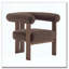 Fauteuil d'appoint rembourré en velours-2082032446