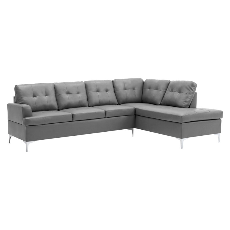 Canapé modulaire en similicuir 2 pièces