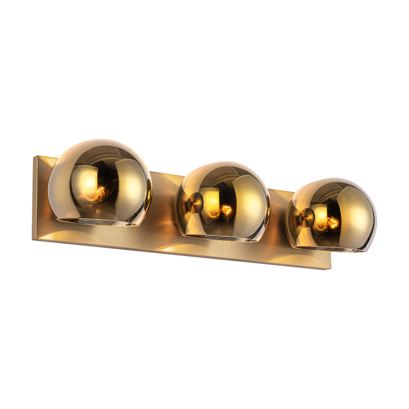 Willow Bath Bar, Brushed Gold, 3, Copper
