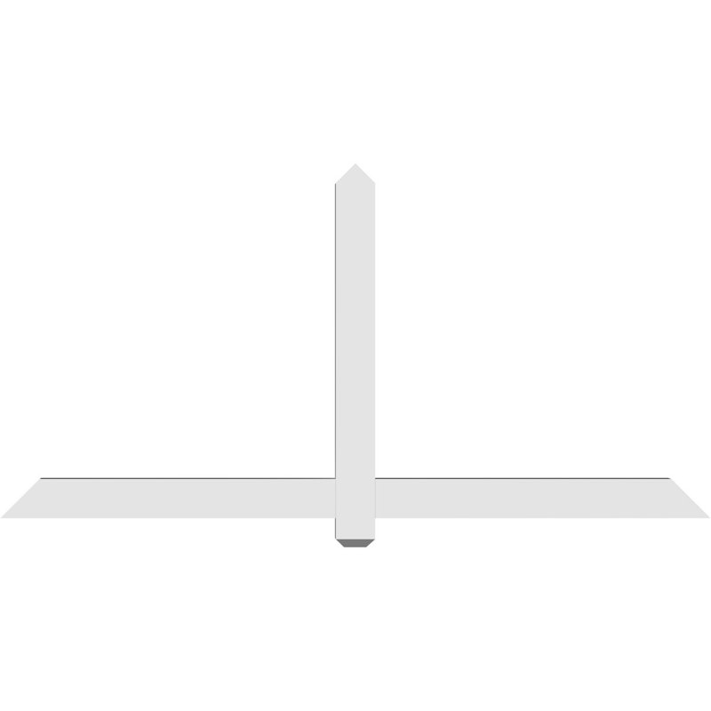 Support à pignon en uréthane Eugene, L 72 po x H 36 po, P 2 po x F 6 po