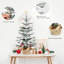 Arbre de Noël de table floqué 50 cm, mini arbre enneigé PE, petit décor de vacances d'hiver pour la maison, le bureau, le bureau ou les cadeaux