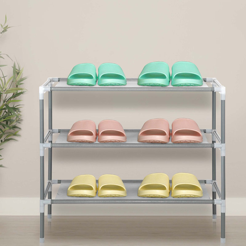 Range-chaussures en tissu non tissé 3 niveaux