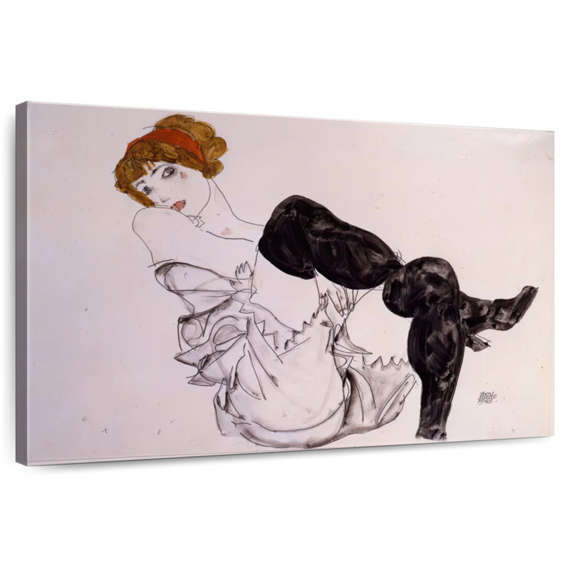 Leisha Wally Neuil en bas noirs, H 16 po x l 24 po