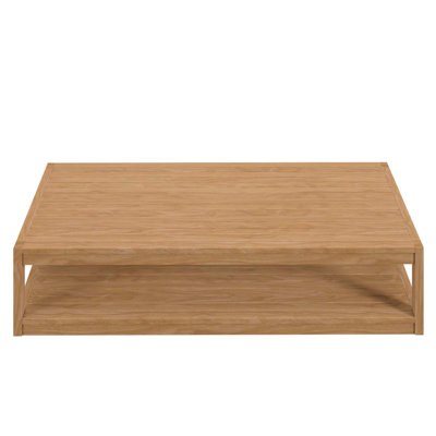 Table basse d'extérieur en bois de teck 