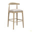 Tabouret de bar en tissu galet (ensemble de 2)-131580007-131580006