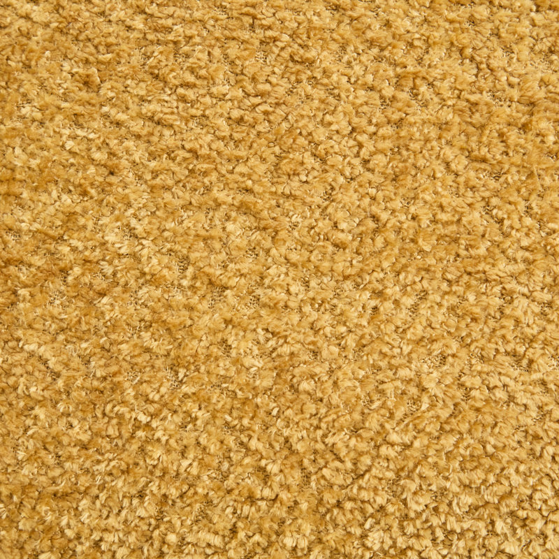 Fauteuil en chenille 2 exquis - doux au toucher, rembourrage en mousse, sans assemblage de tissu et d'usure, Jaune