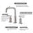 Widespread 2-handle Bathroom Faucet with Drain Assembly-96327391