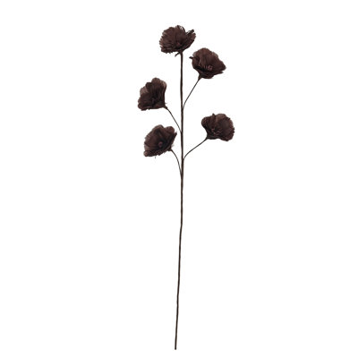 Tige de fleur en plumes avec métal et tige de fleur