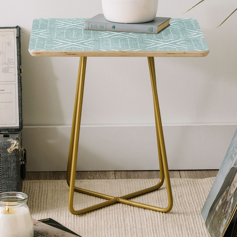 Table de bout à pieds croisés, Vert clair