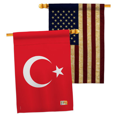 Double Sided 40'' H x 28'' W Polyester House Flag