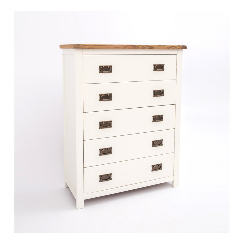 Abston 90cm W 5 - Drawer Chest of Drawers