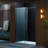 WOODBRIDGE Frameless Single Sliding Shower Door, 56-60" Width x 80"Height with 3/8"(10mm) Clear Tempered Glass-115676920
