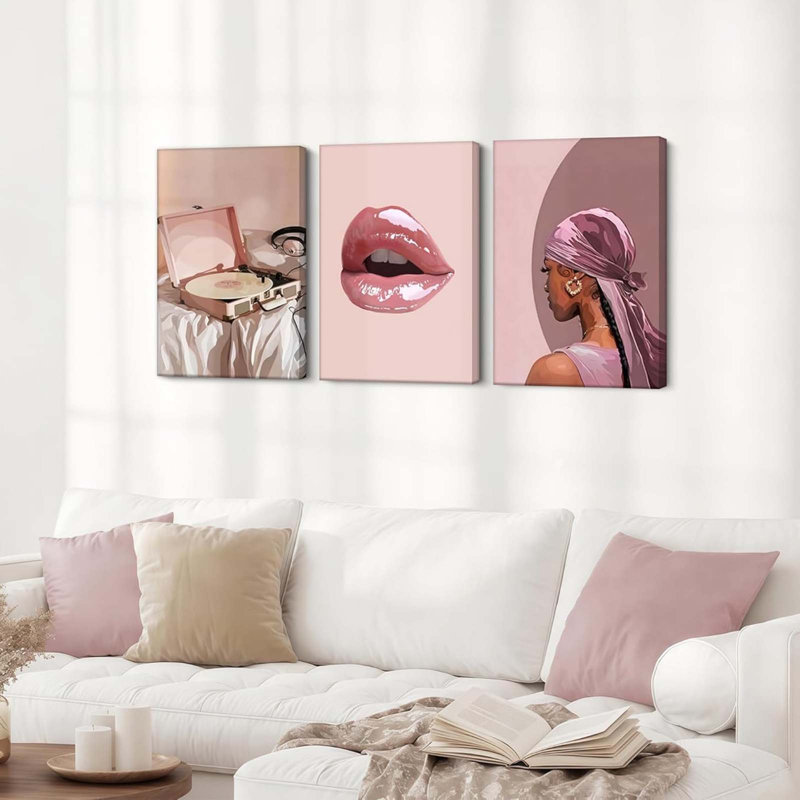 3 Piece Wrapped Canvas Print, 60cm H x 40cm W
