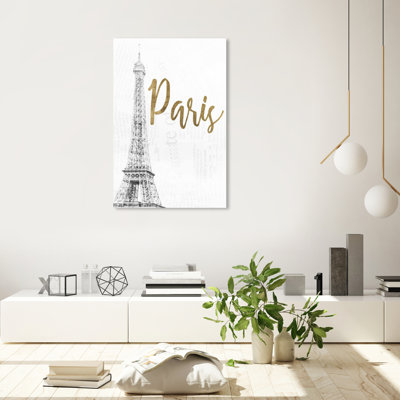 Paris Heart - reproduction d'impression sur toile