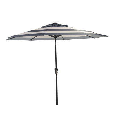 Parasol de marché solaire 9 'à DEL
