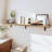 72 inch Long Floating Shelves for Wall, 100% Paulownia Wood Shelf for Wall Storage, Wall Mounted Bookshelves, 1.5 inch Thickness, Burnt