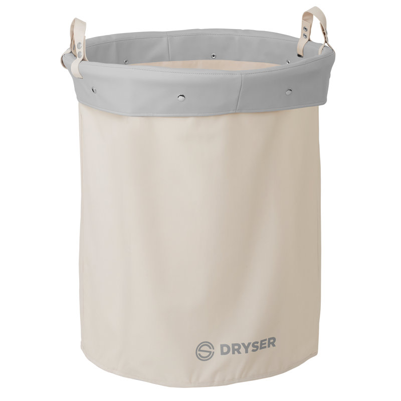 Canvas Laundry Hamper, White