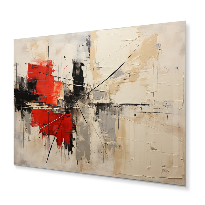 Décoration murale abstraite Duality I - Collages abstraits en métal, H 24 po x l 32 po x P 1 po
