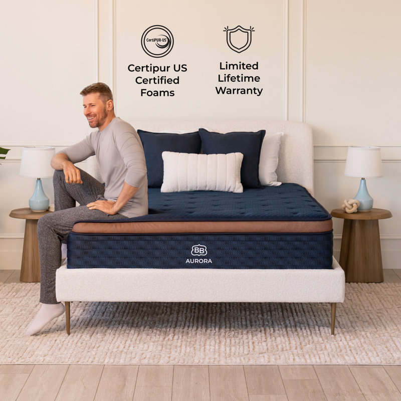 Brooklyn Bedding Aurora Luxe Firm Cooling Mattress, Queen