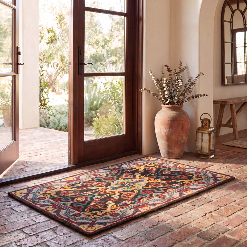 Tapis oriental en laine touffeté à la main Wahcheechee