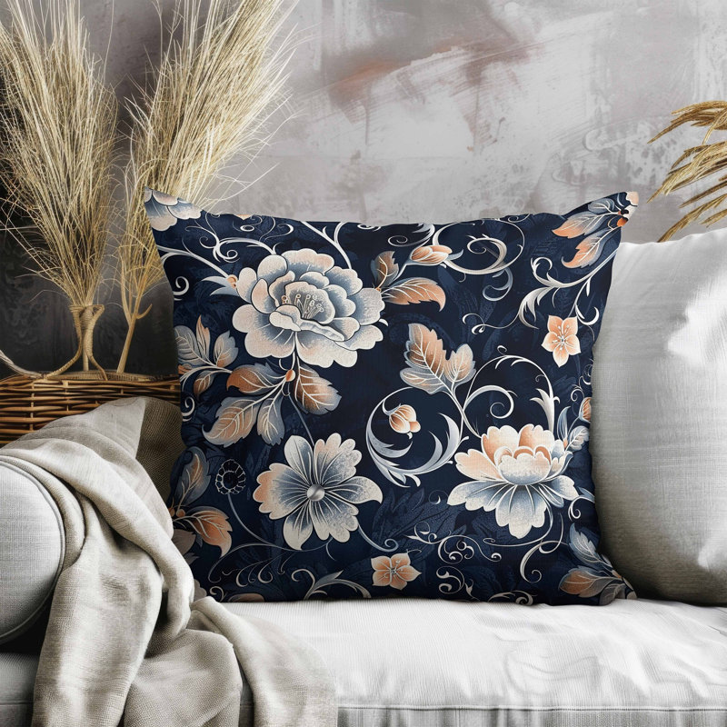 Coussin en suède, Carré 16 po