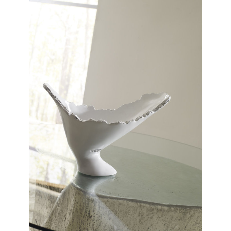 Cast Naturals 14" Resin Table Vase, White
