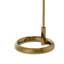 Gable Floor Lamp (Antique Natural Brass with Storm Blue Shade)