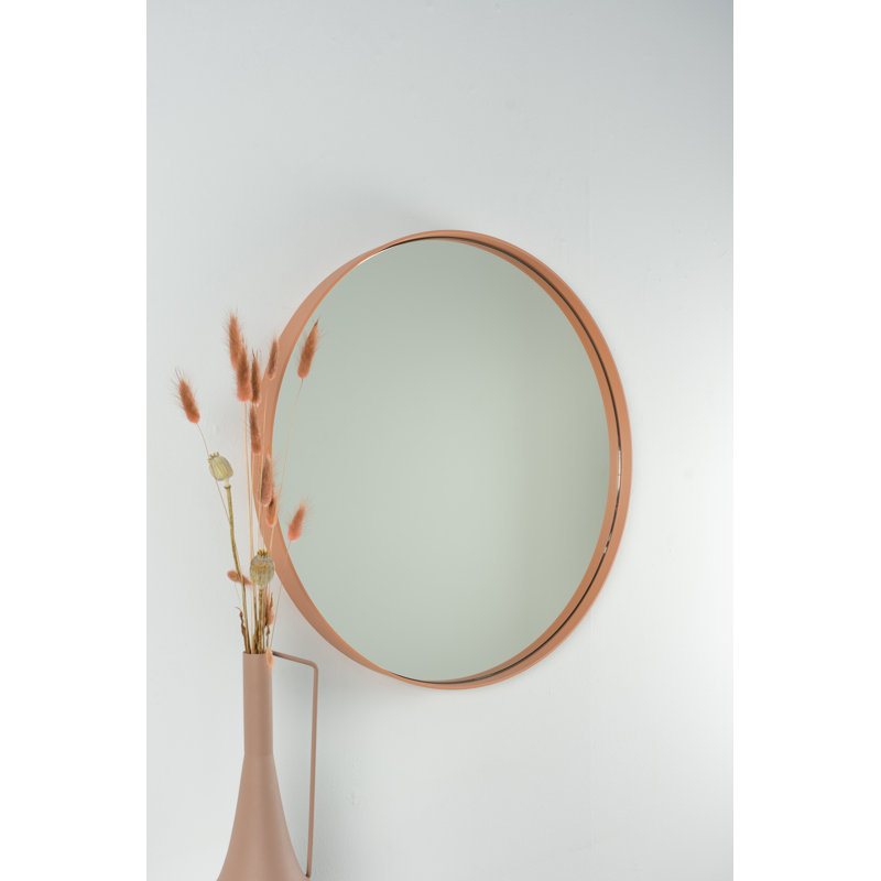 Donna Metal Flat Wall Mirror, Clay Terra