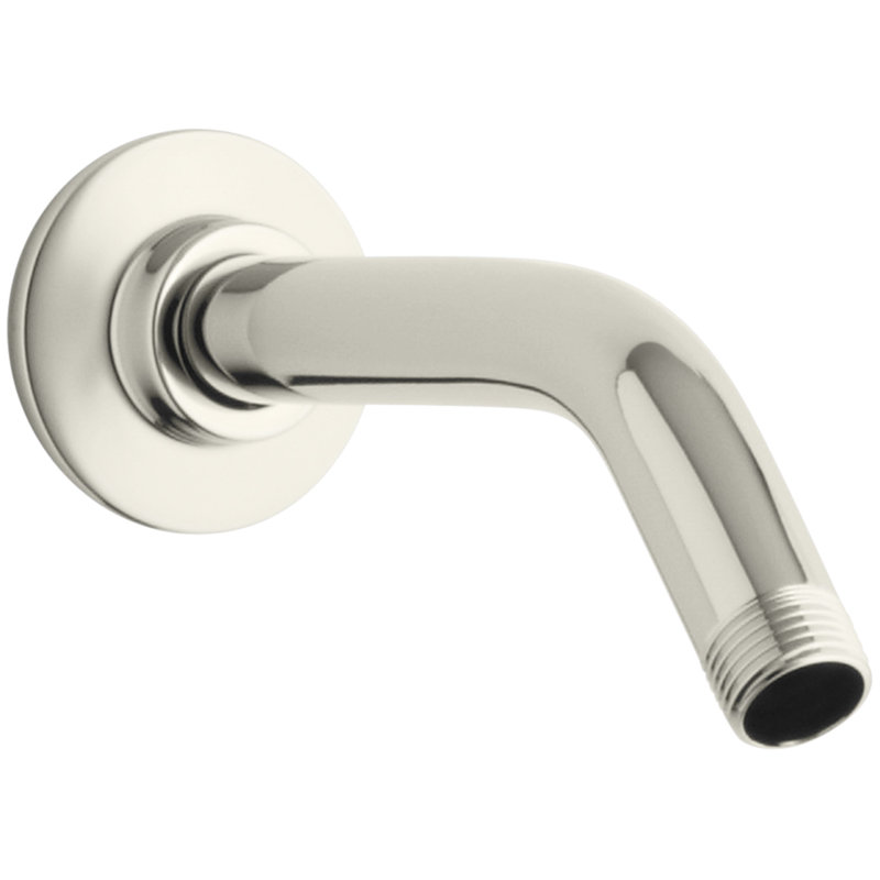Mastershower Showerarm and Flange, Long, Vibrant Polished Nickel