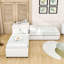 Lit plateforme tapissier avec lit gigogne, bureau intégré et 2 tiroirs de rangement
