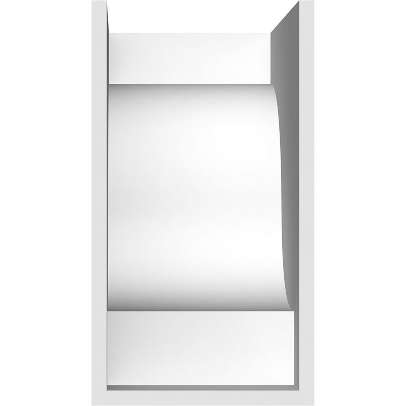 Corbeau standard en PVC de qualité architecturale Newport, H 10 po x l 5 po x P 10 po