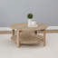 Table basse ronde en bois d'ingénierie à 1 tablette Altos Natural