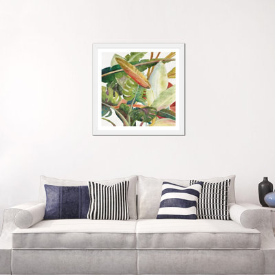 " Tropical Lush Garden Square II " by Marie Elaine Cusson