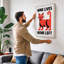 Nine Lives, None Left Mid-Century 1 Piece Wrapped Canvas Wall Art-1114907760-1114907765