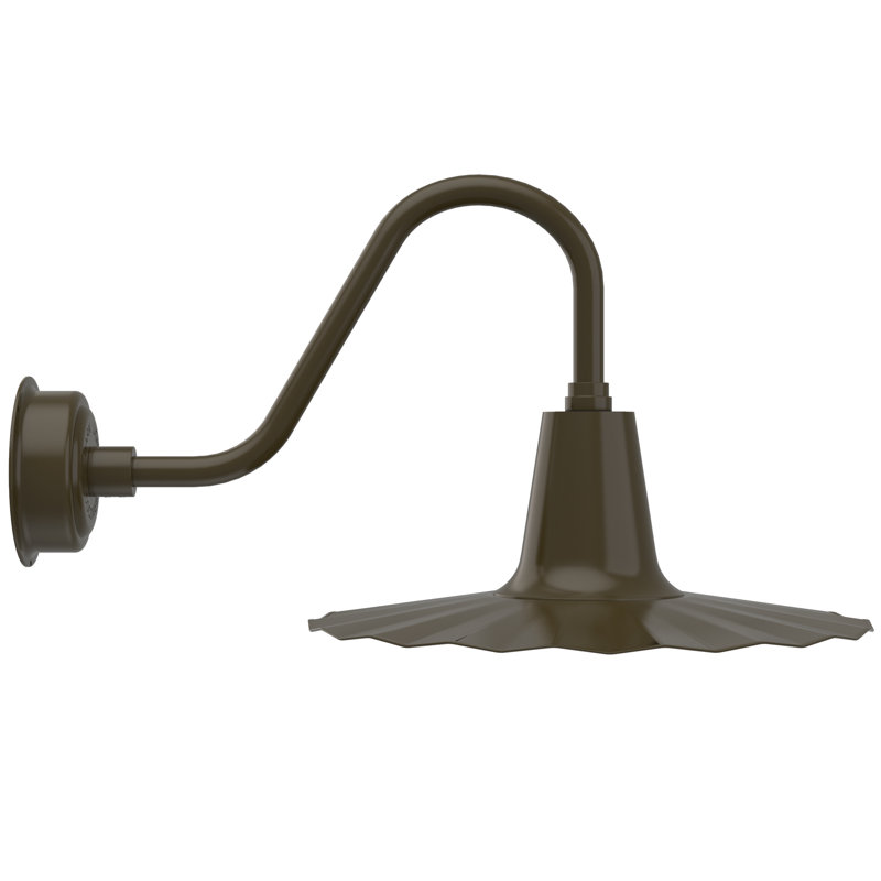 Iris LED Wall Light, 7.5" H x 20" W x 20" D, Mahogany Bronze