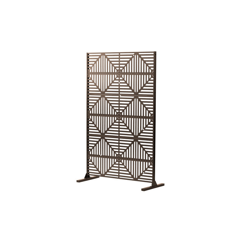 Cloison de protection pour patio, Brun