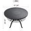 Round Patio Table, Outdoor Dining Table With Umbrella Hole