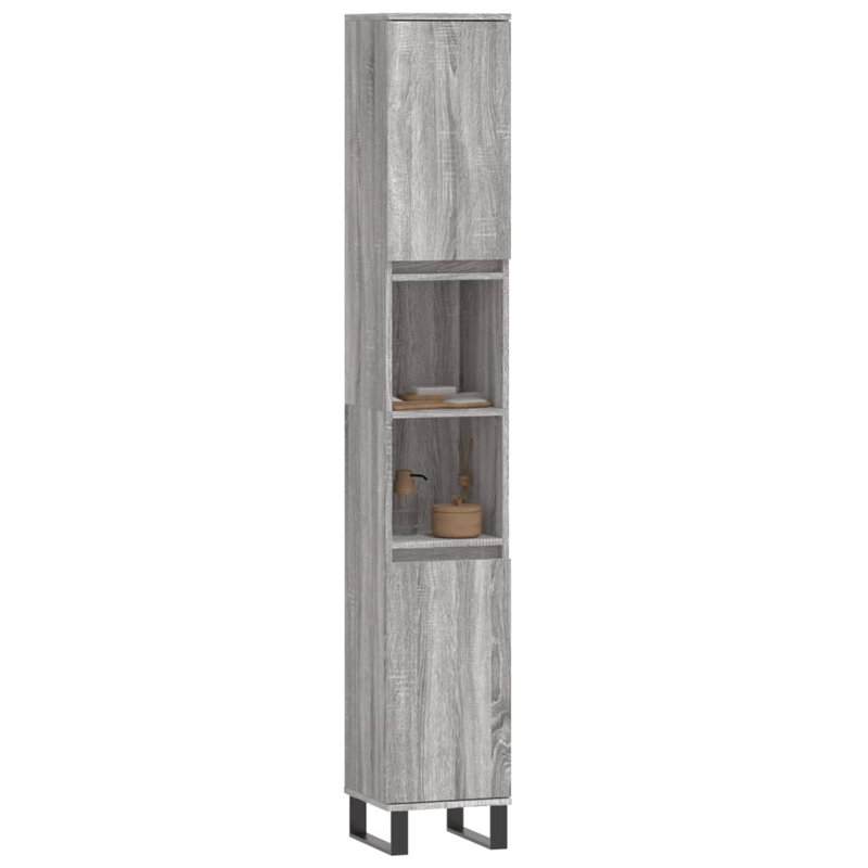 Bathroom Cabinet, Grey Sonoma