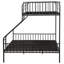 Lit superposé en métal avec matelas pour lit simple et grand lit TG - lattes d'escalade