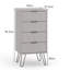 Dufresne 4 Drawer Narrow Chest of Drawers