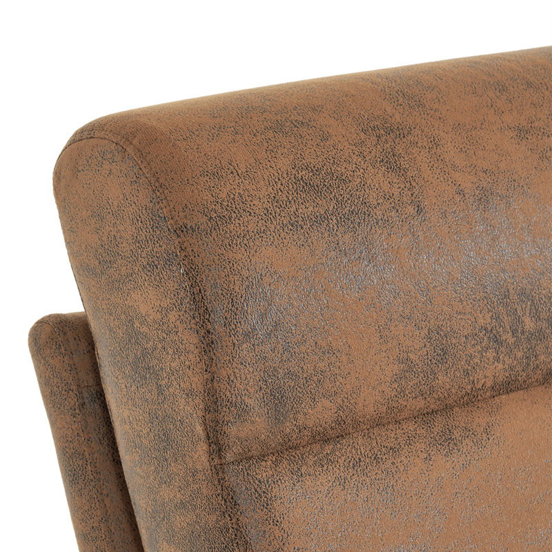 Chaise berçante rembourrée à haut dossier 39,37 po