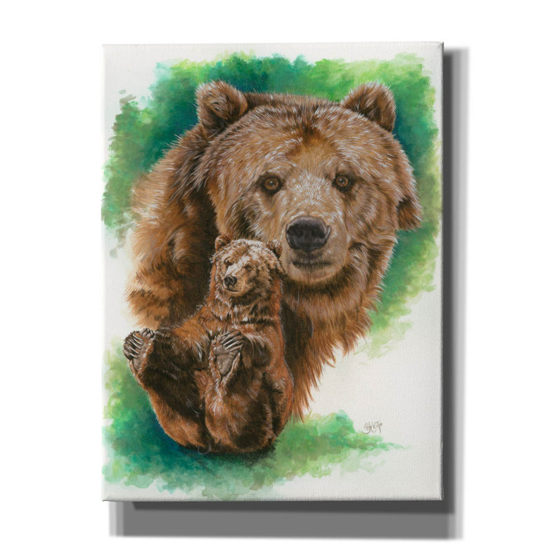 'Brawny' by Barbara Keith, Canvas Wall Art, 16" H x 12" W x 0.75" D