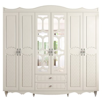 Valverde 6 Door Manufactured Wood Wardrobe