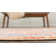 Tapis oriental orange / bleu Rosamonde