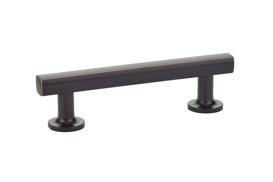 Freestone Trinity Bar Cabinet Pull, Oil Rubbed Bronze, 4"