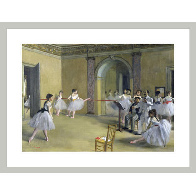 «The Dance Foyer at the Opera», rue Le Peletier, par Edgar Degas, impression giclée encadrée